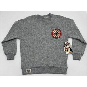 Disney Big Kids Unisex Minnie Mouse Parade Crewneck Sweatshirt Grey Size M NWT